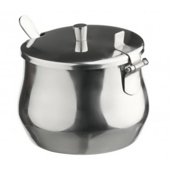 Сахарница с ложкой 350мл 7,5*8,5см нержавеющая сталь Сахарница с ложкой 350мл 7,5*8,5см нержавеющая сталь