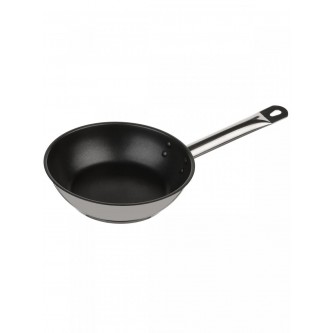 Сковорода 22см без крышкип [ОБЩЕПИТ] корпус 0,6мм индукционное дно ТРС 3,5мм, покрытие Xylan