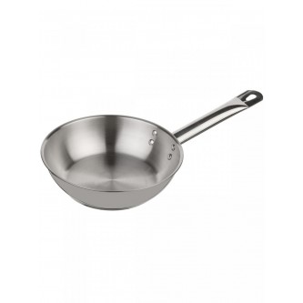 Сковорода 20см без крышки [ОБЩЕПИТ] корпус 0,6мм индукционное дно ТРС 3,5мм