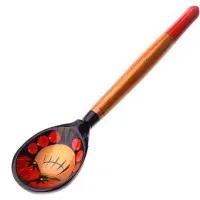 Деревянная ложка чайная крашеная 