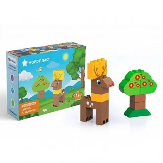 Конструктор 480624 Играй, Создавай Дерево и олень - 16 дет. Норд /12/ Конструктор 480624 Играй, Создавай Дерево и олень - 16 дет. Норд /12/