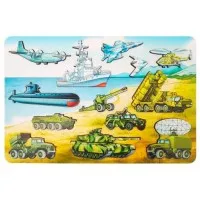 Деревянная рамка вкладыш Военная техника 8535