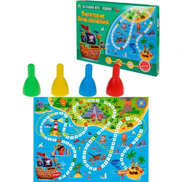 Игра Пиратские приключения.Ходилка ИН-9108 Игра Пиратские приключения.Ходилка ИН-9108