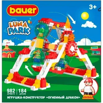 Конструктор Bauer 982 Luna Park Аттракцион Огненный Дракон 3+