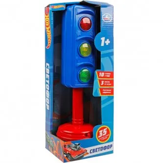 Игрушка на батарейках СВЕТОФОР 35 песен,стихов,звуков ХОТ ВИЛС HT1033-R1
