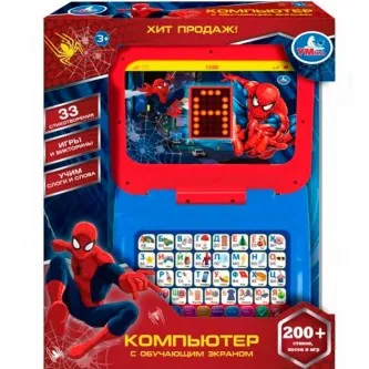 Компьютер с led- экраном ЧЕЛОВЕК-ПАУК Умка HT1176-R7