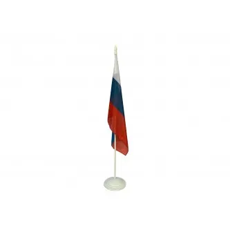 Напольный флагшток пластик белый, 1 шток