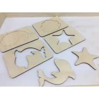 Трафареты Морской мир (акс) (8 шт.)