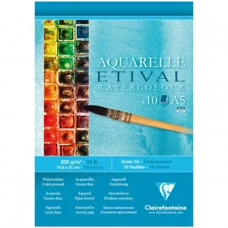 Альбом для акварели, 10л., А5, на склейке Clairefontaine 
