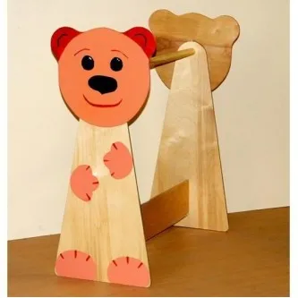 Игровая мебель Вешало МЕДВЕДЬ (Фанера)
