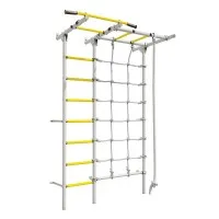 Детский спортивный комплекс для дачи D7 (белый/желтый)