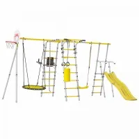 Детский спортивный комплекс для Дачи Fitness-PRO с горкой 900 мм (Комплект №4)