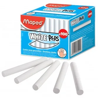 Мел белый MAPED (Франция) 