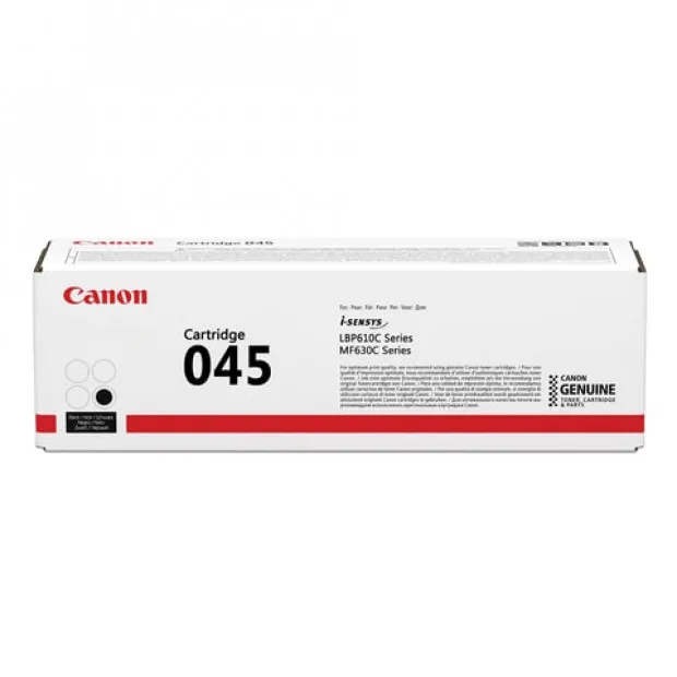 Картридж лазерный CANON (045BK) MF635/633/631/LBP 611/613, черный, ресурс 1400 стр., оригинальный, 1242C002
